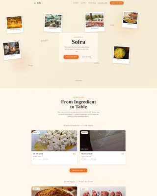 Citrusburst Bosnian Landing Page Template