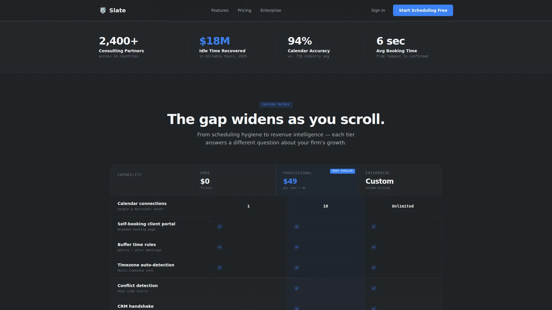 Consulting Firm Software Booking Website Template