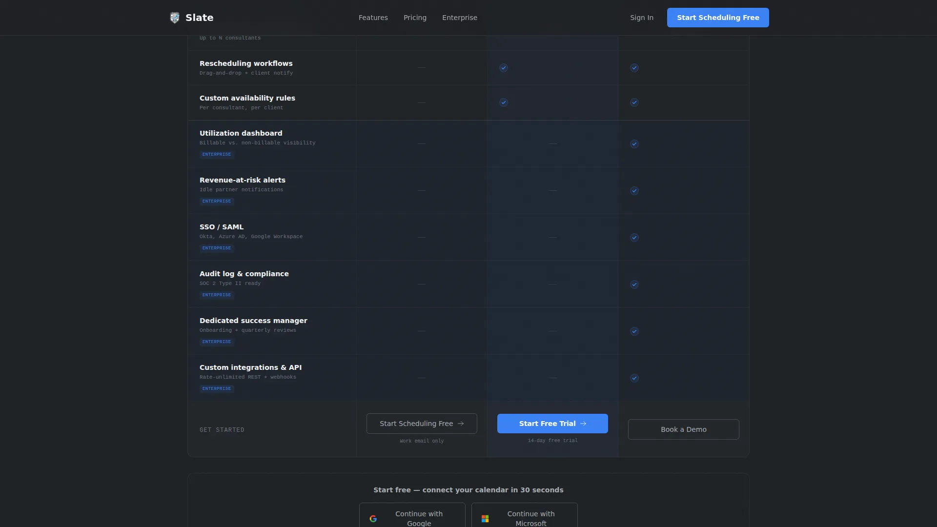 Consulting Firm Software Booking Website Template
