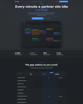 Consulting Firm Software Booking Website Template