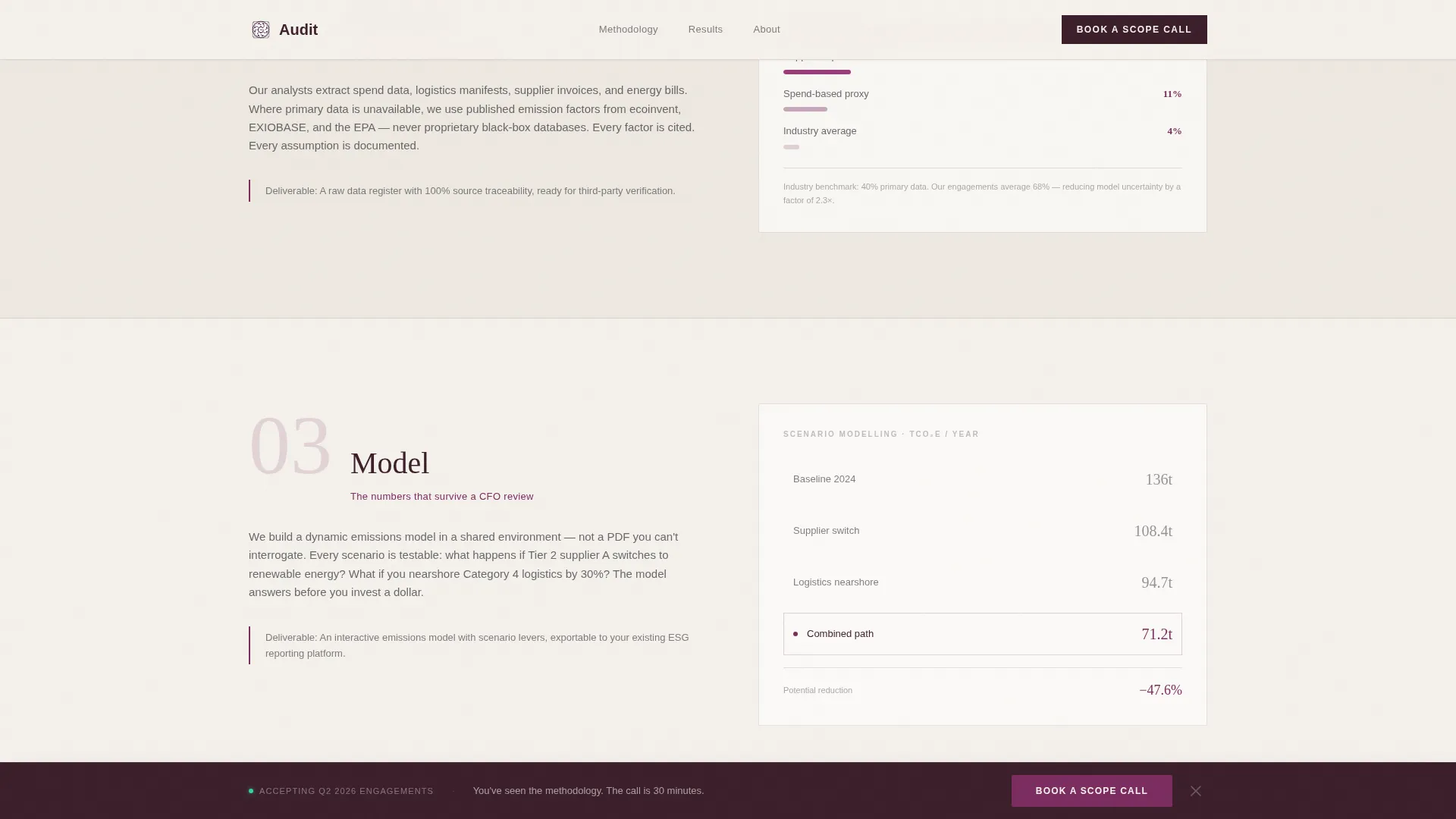 Environmental Consulting Booking Website Template