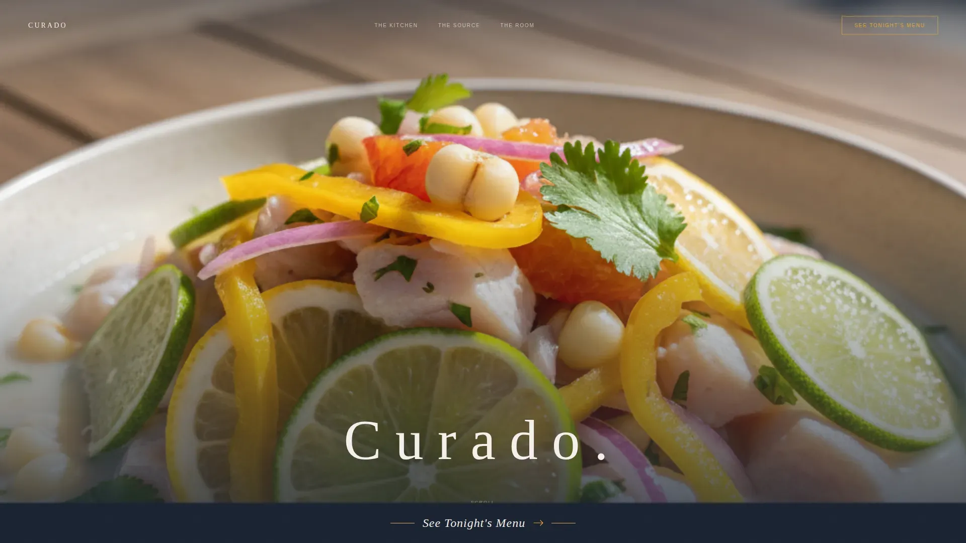 Elevated Peruvian Ceviche | Free Website Template | Rocket