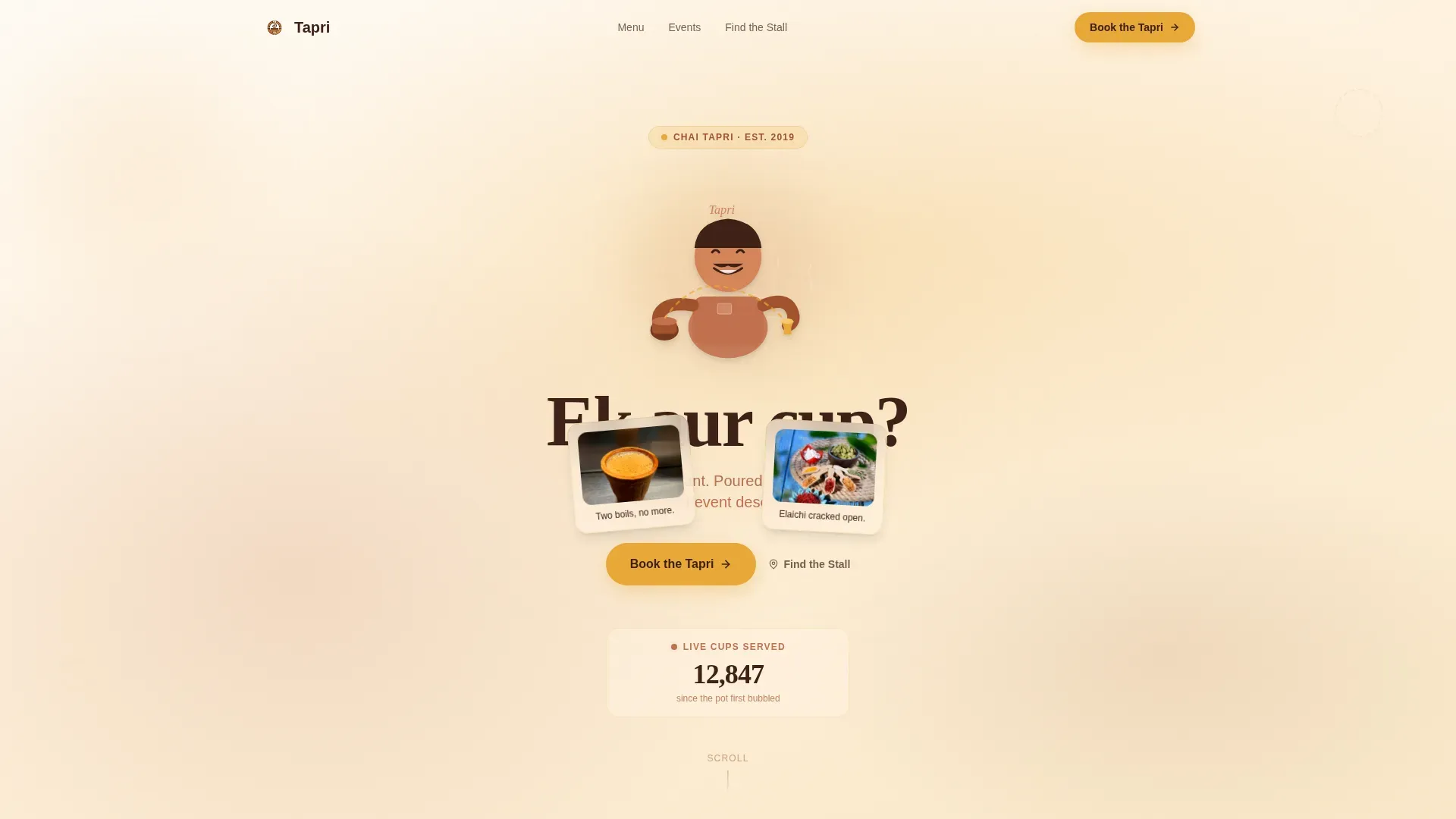 Indian Street Food & Regional Cuisine Booking Website Template