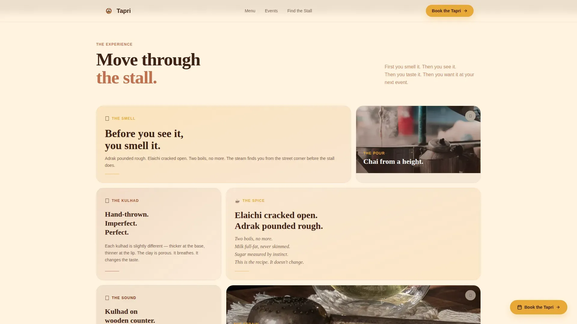 Indian Street Food & Regional Cuisine Booking Website Template