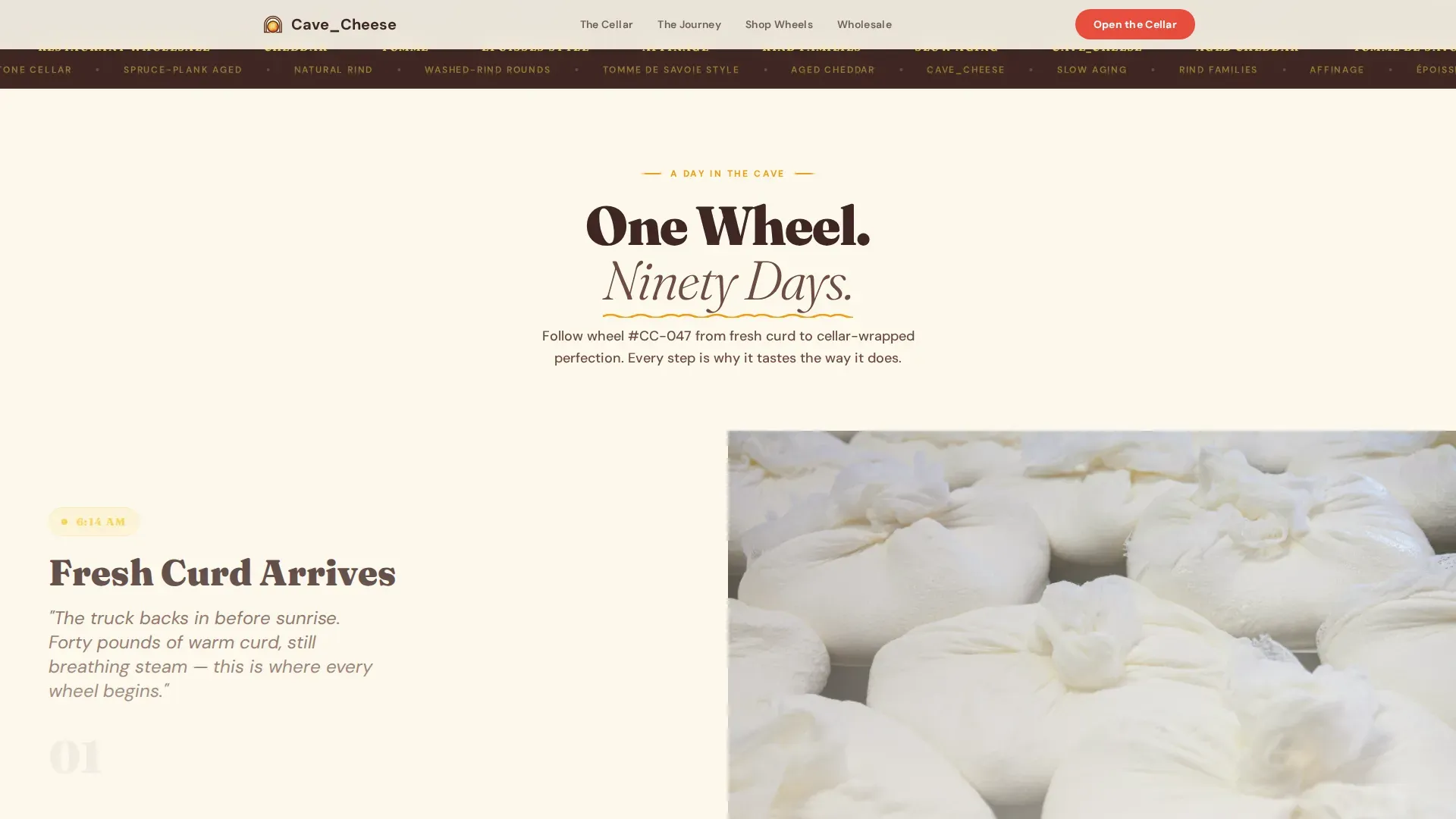 Artisan Aged Cheese Marketplace Landing Page Template