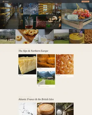 Artisan Cheese Importing Event Registration Landing Page