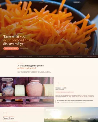 Artisan Cheese Subscription Box Landing Page Template