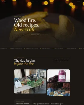 Chilean Cuisine Booking Website Template