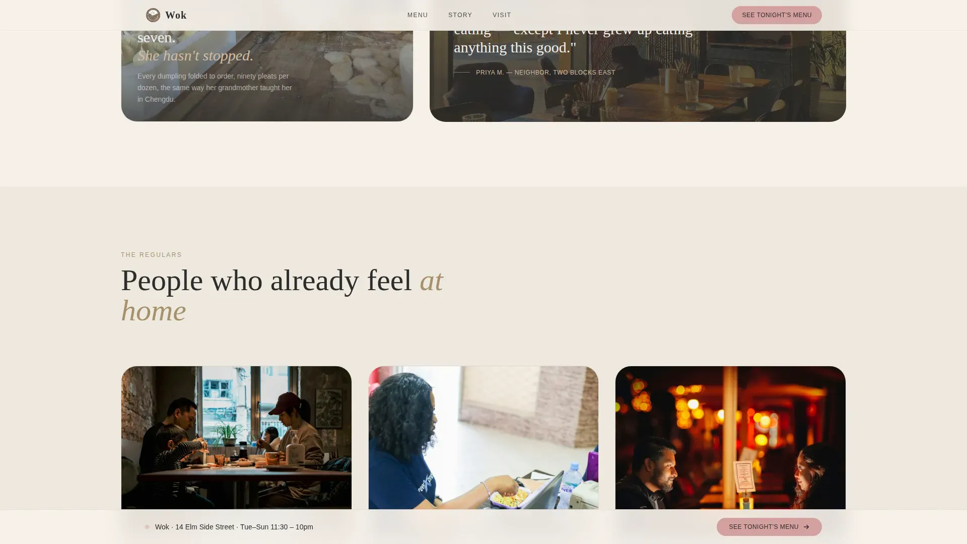 Chinese Dining Professional Website Template