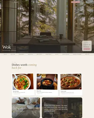 Chinese Dining Professional Website Template