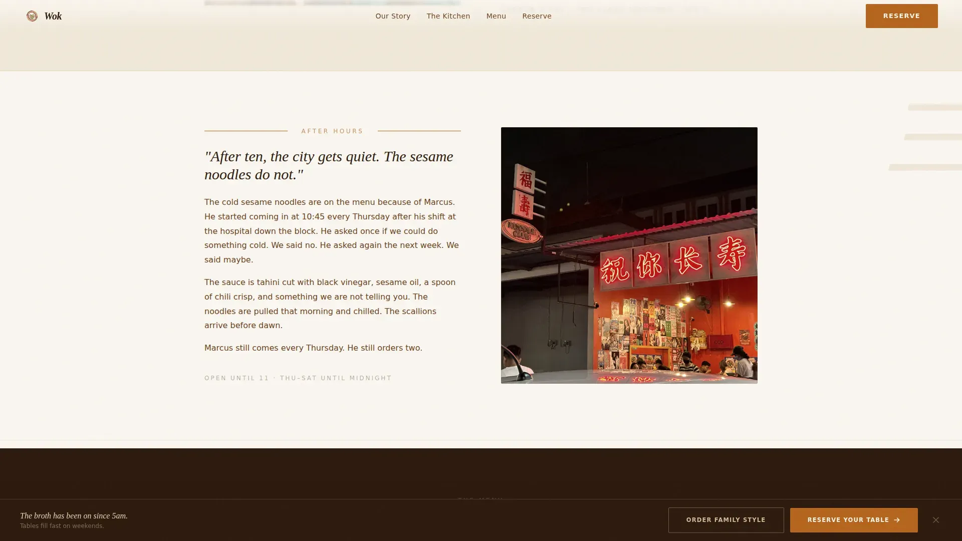 Chinese Dining Booking Website Template
