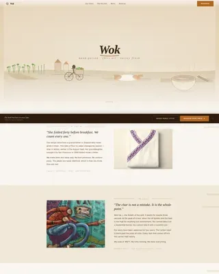 Chinese Dining Booking Website Template