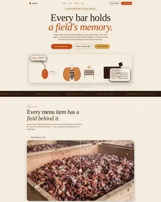 Chocolate & Confectionery Professional Website Template
