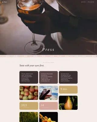 Craft Cider Producer Landing Page Template