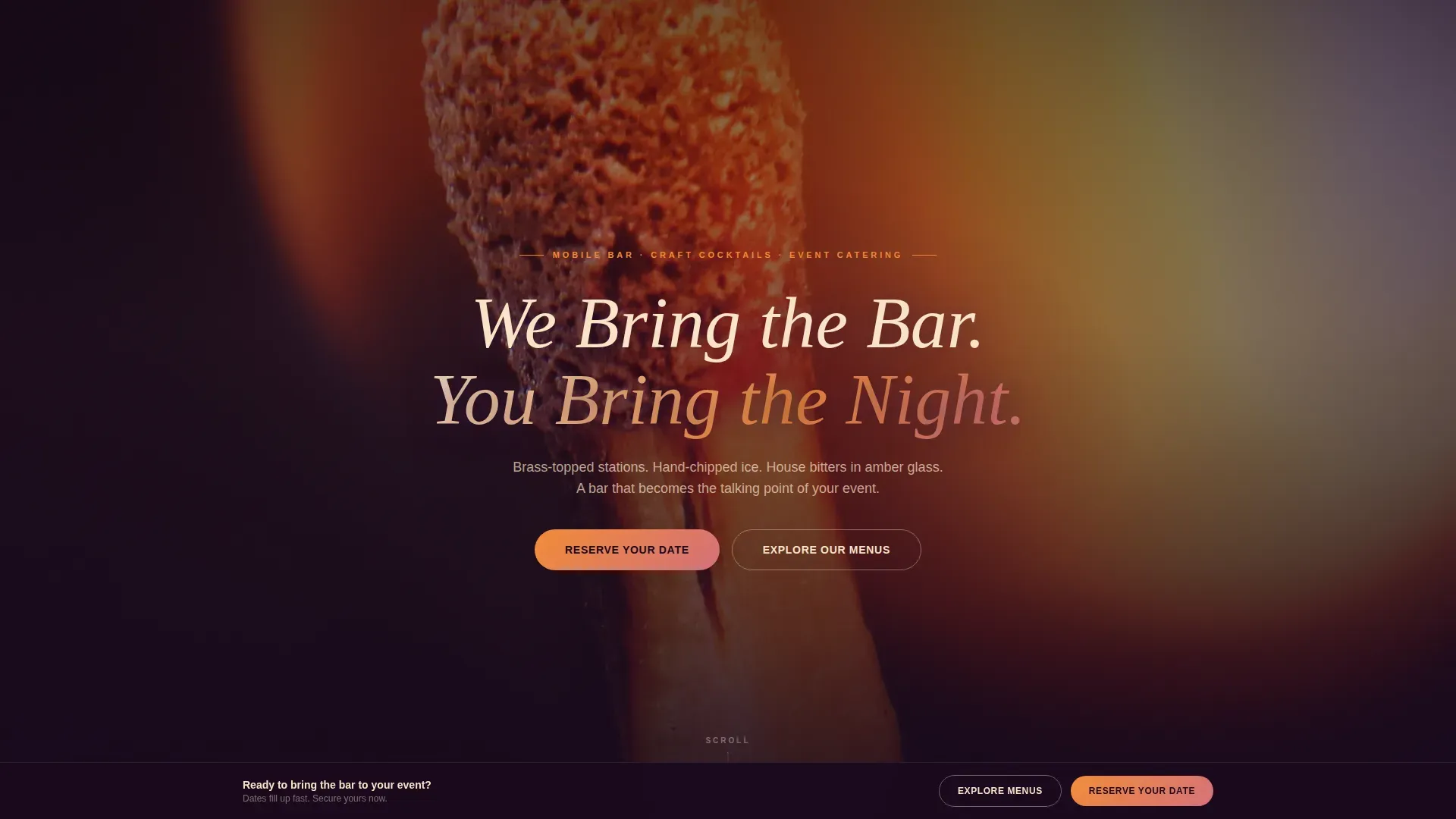 Catering & Event Food Professional Website Template