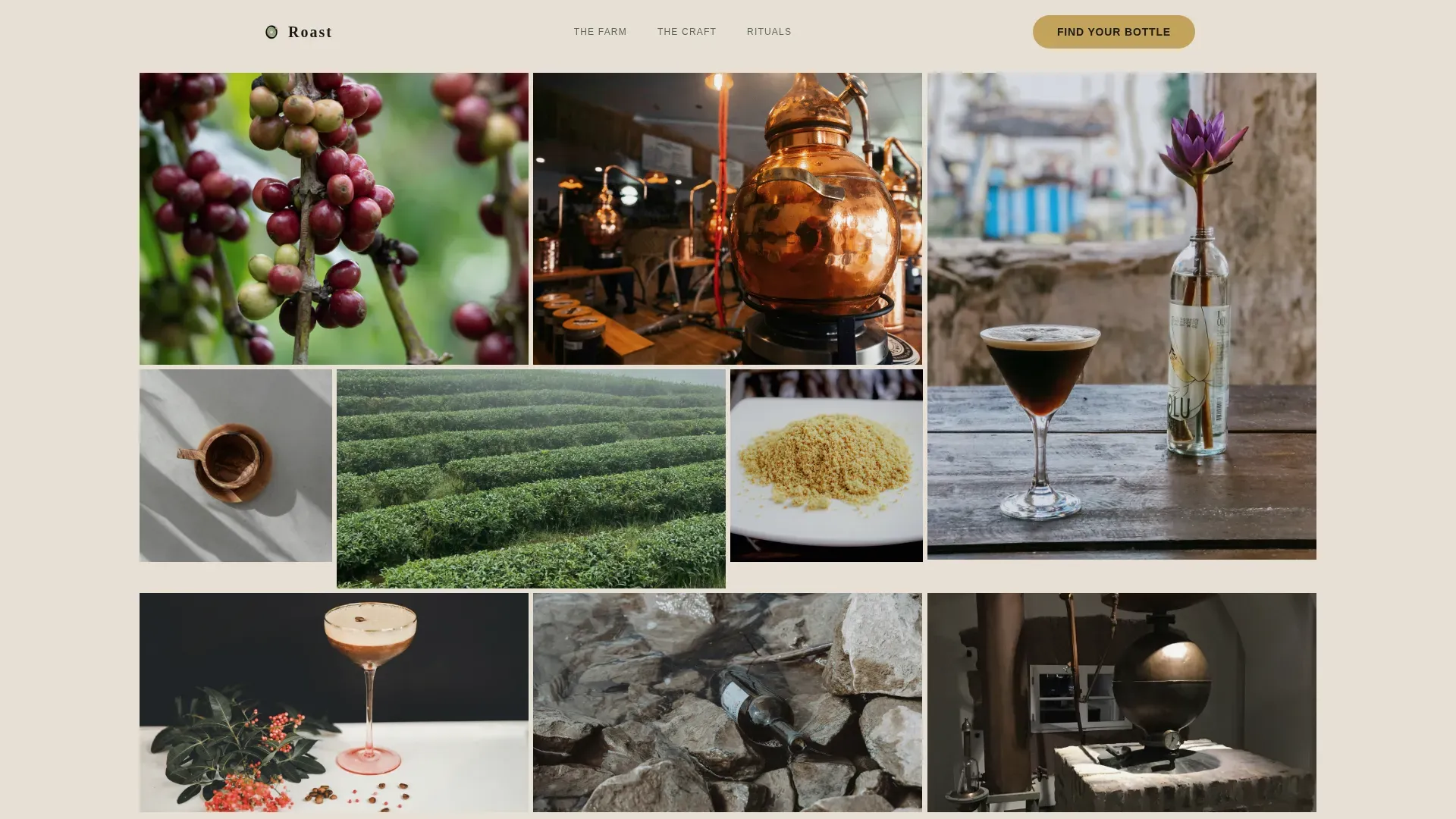 Coffee Roaster & Specialty Coffee Pricing Website Template