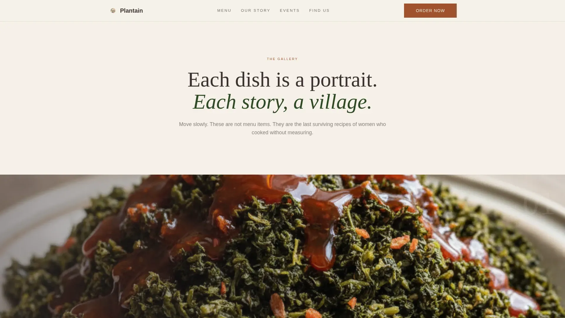Authentic Congolese Food Truck Landing Page Template
