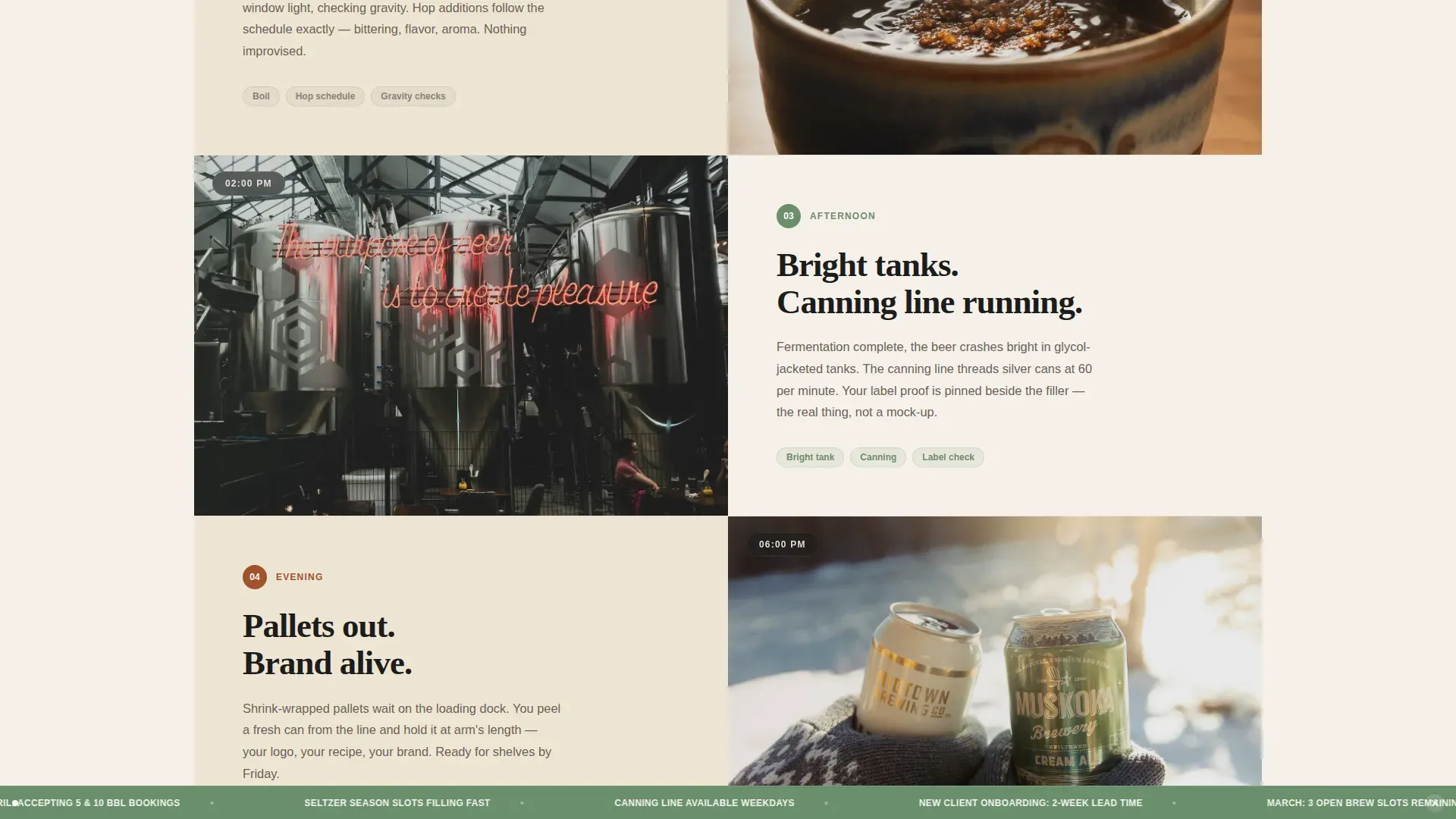 Brewery & Craft Beer Booking Website Template