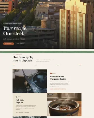 Brewery & Craft Beer Booking Website Template