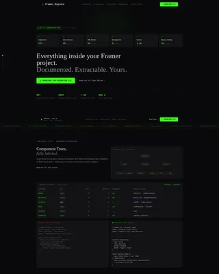 Exhaustive Framermigration | Free Website Template | Rocket