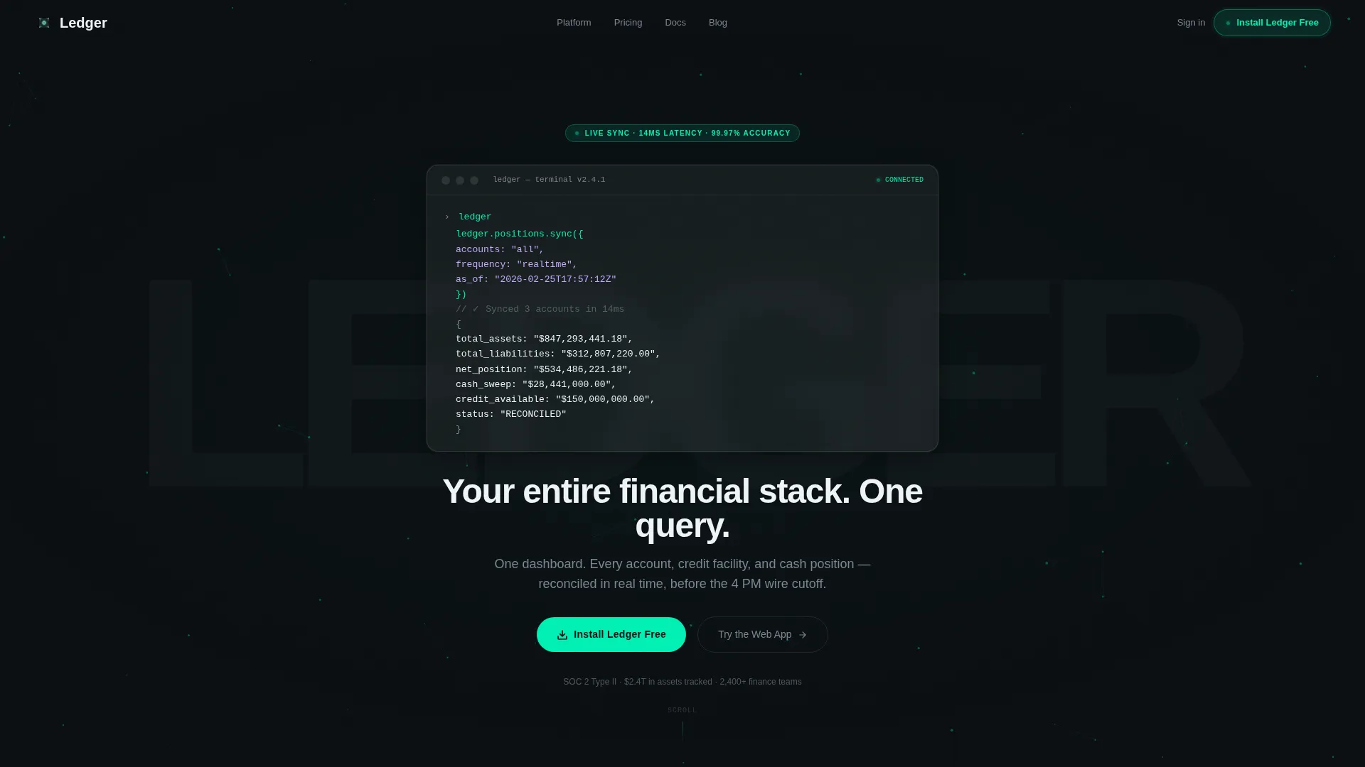 Financial Services Software & SaaS Professional Website Template