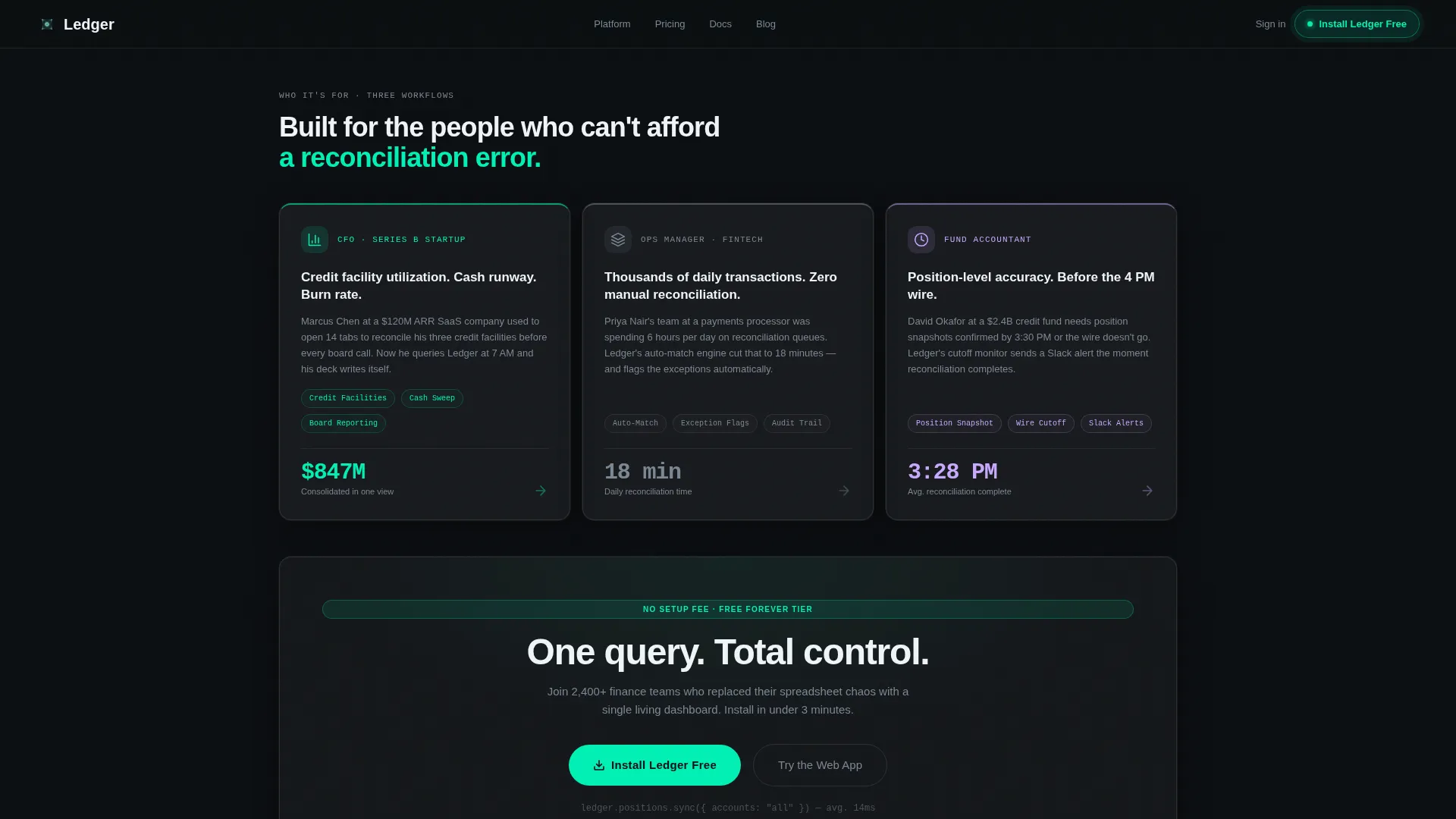 Financial Services Software & SaaS Professional Website Template