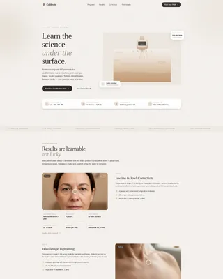 Specialty Beauty Treatments Blog Website Template