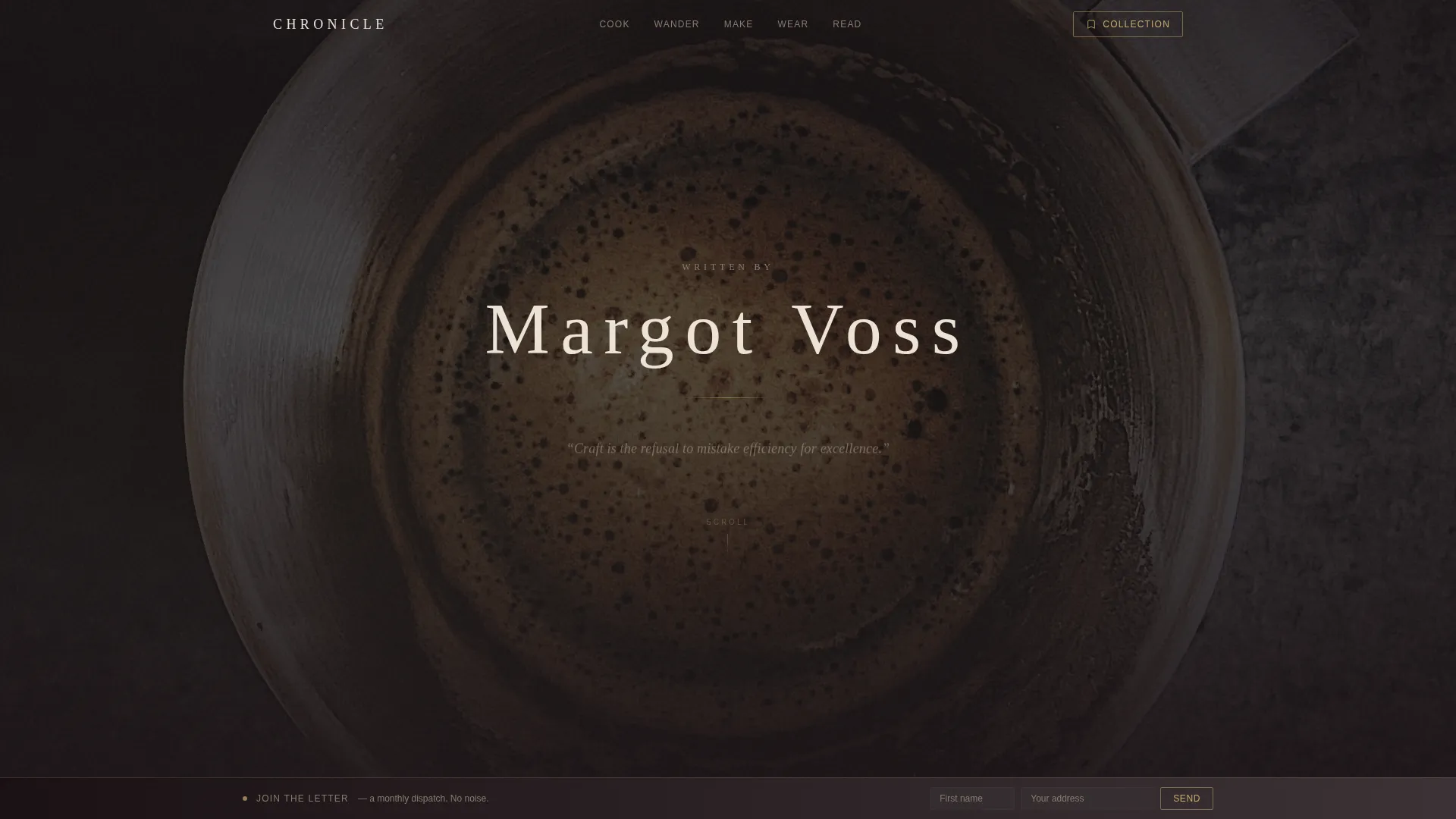 Classic Fashion Blog Website Template