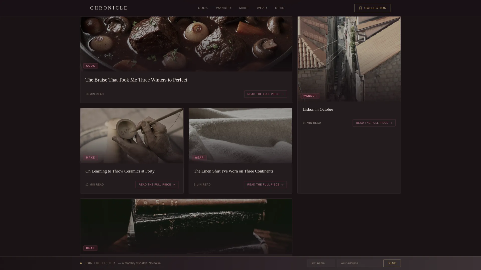 Classic Fashion Blog Website Template