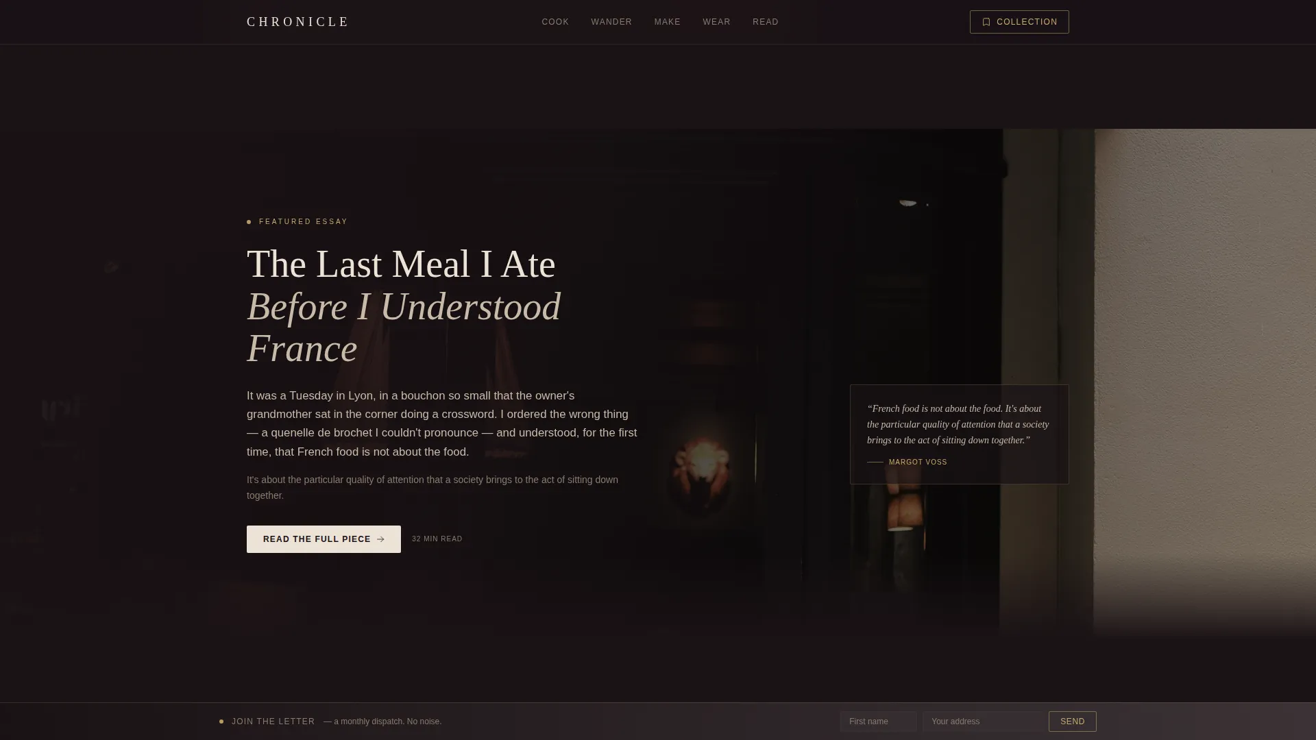 Classic Fashion Blog Website Template