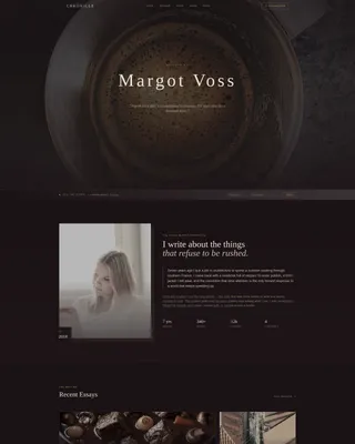 Classic Fashion Blog Website Template