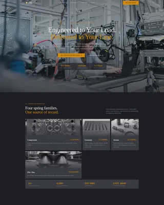 Component & Equipment Manufacturing Maintenance Website Template