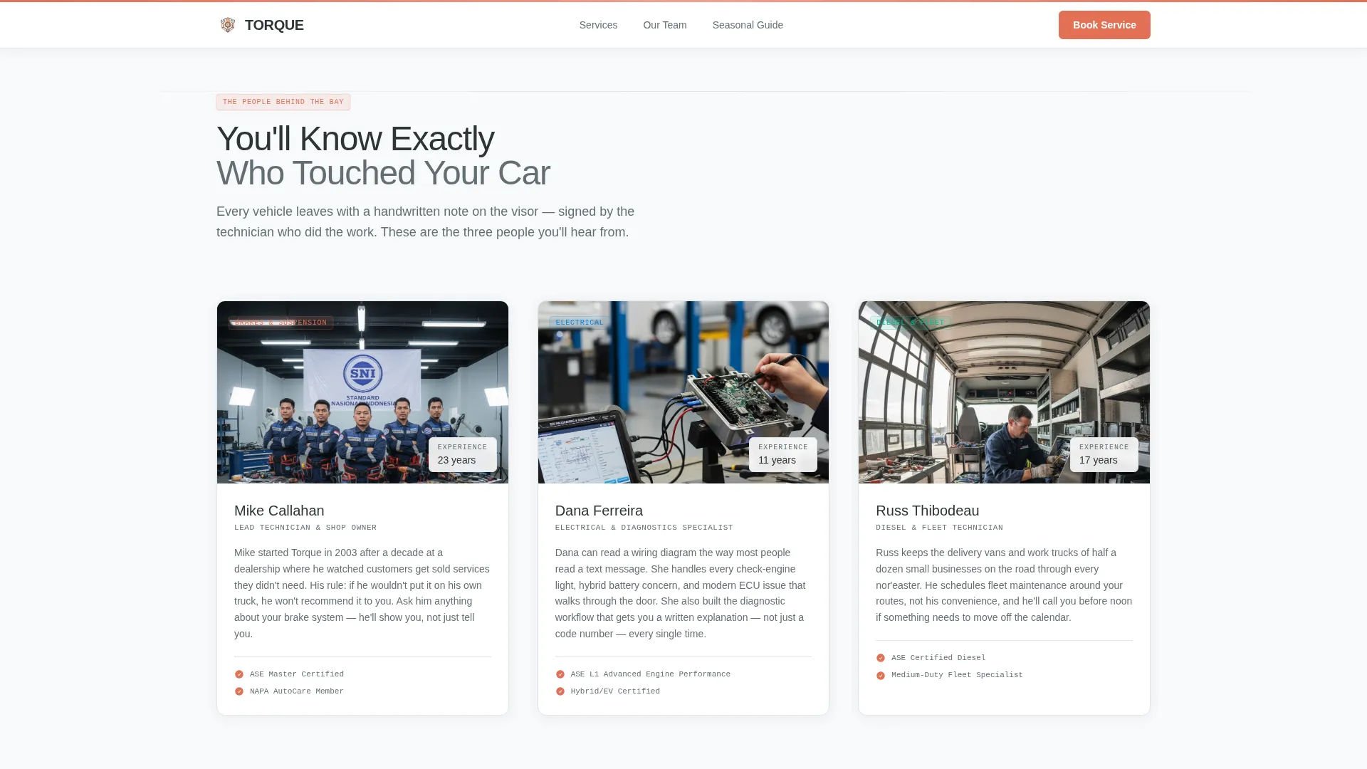 Auto Mechanic Marketing Booking Website Template