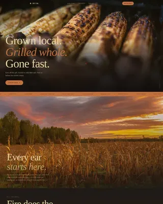 Street Food & Market Stall Professional Website Template