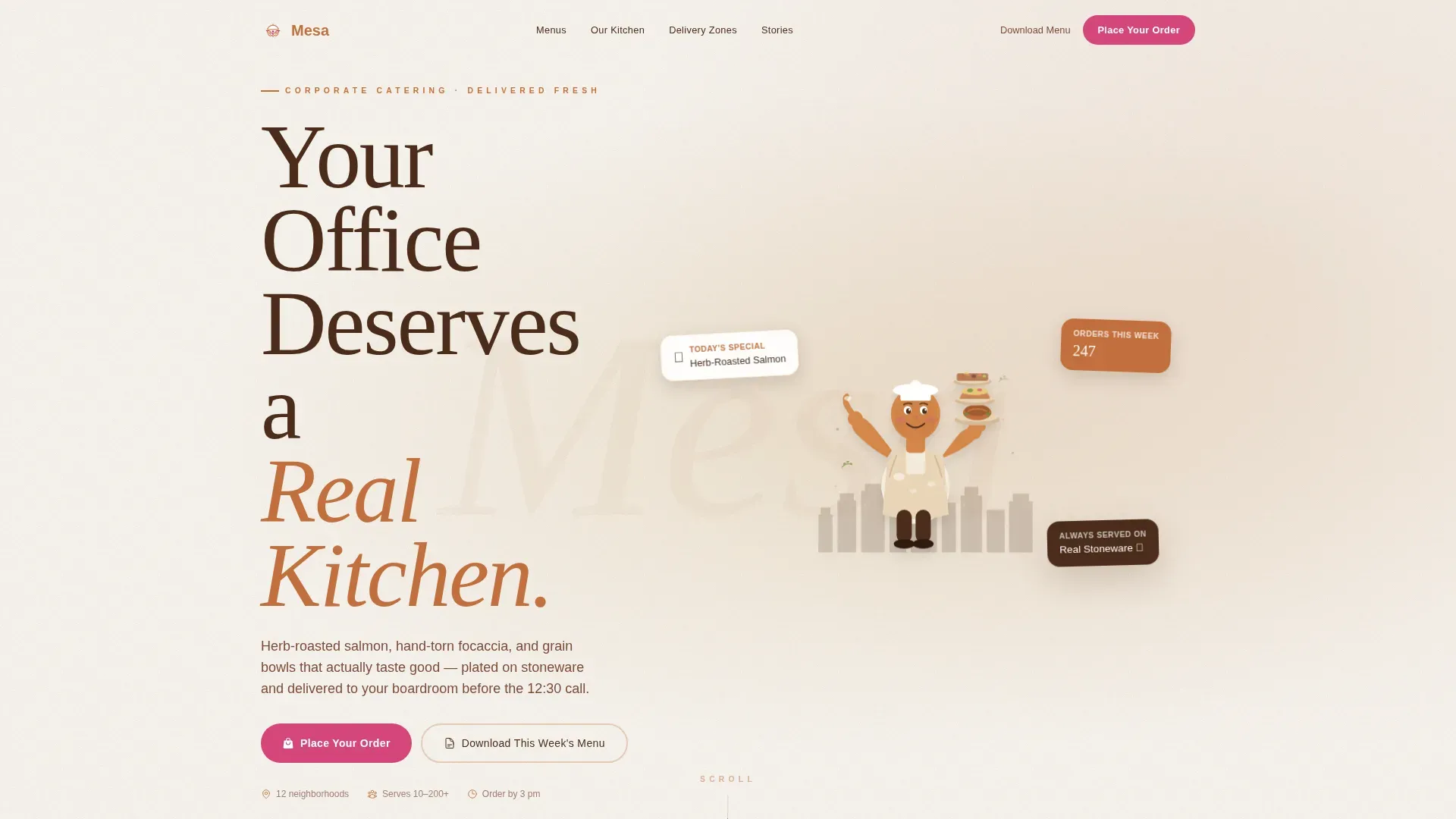 Catering & Event Food Reviews Website Template
