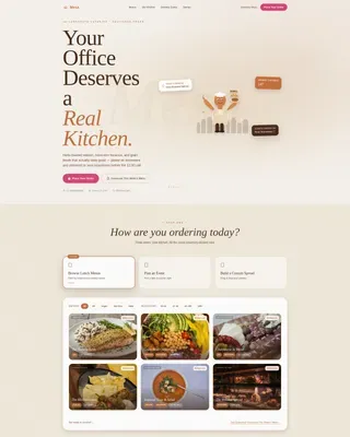 Catering & Event Food Reviews Website Template