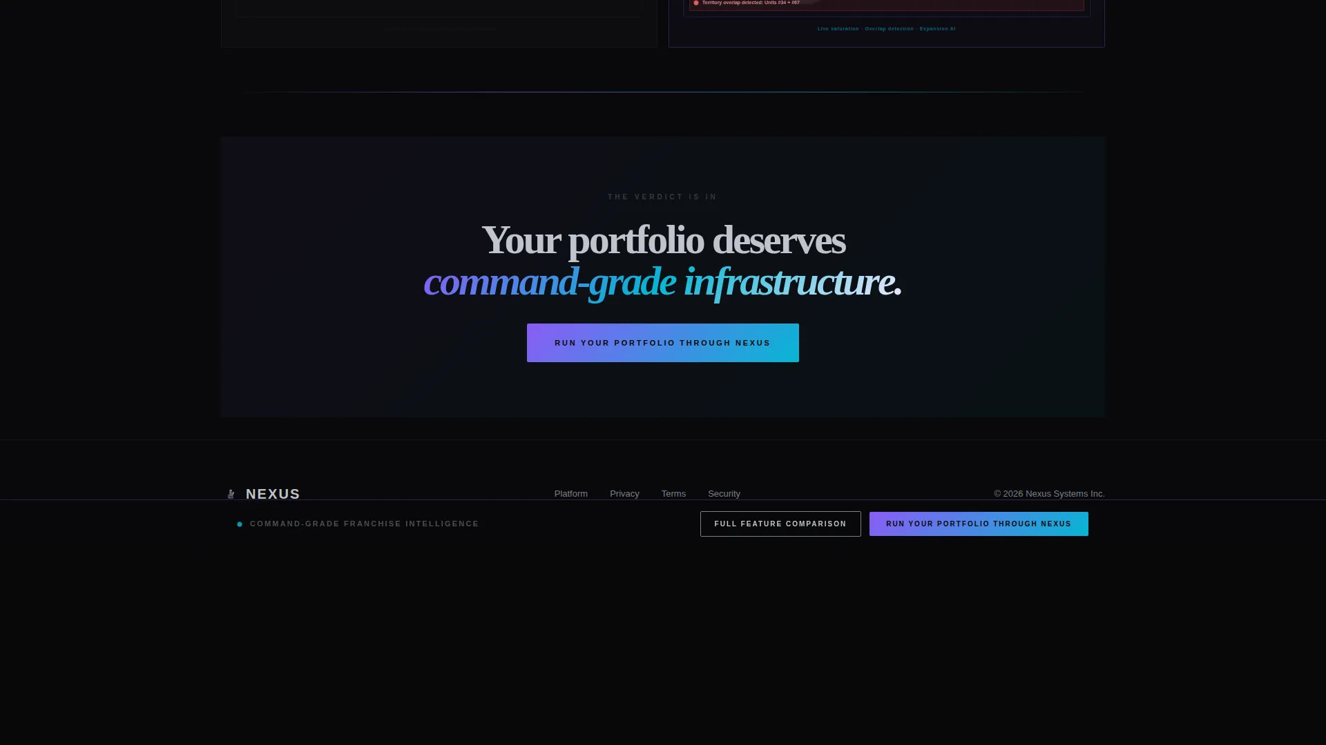 Franchise Vertical SaaS Booking Website Template