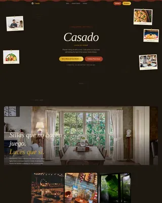 Costa Rican Restaurant | Free Website Template | Rocket