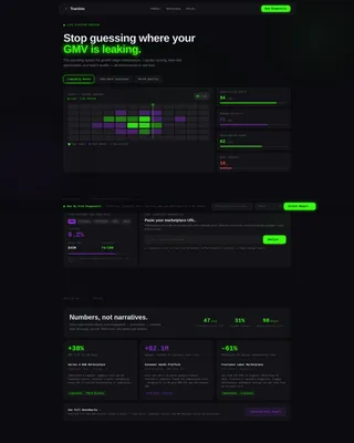 Marketplace Growth Stage Landing Page Template