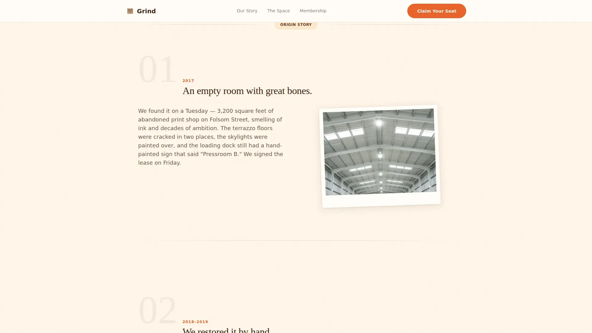 Co-Working Café Hot Desk & Membership Website Template