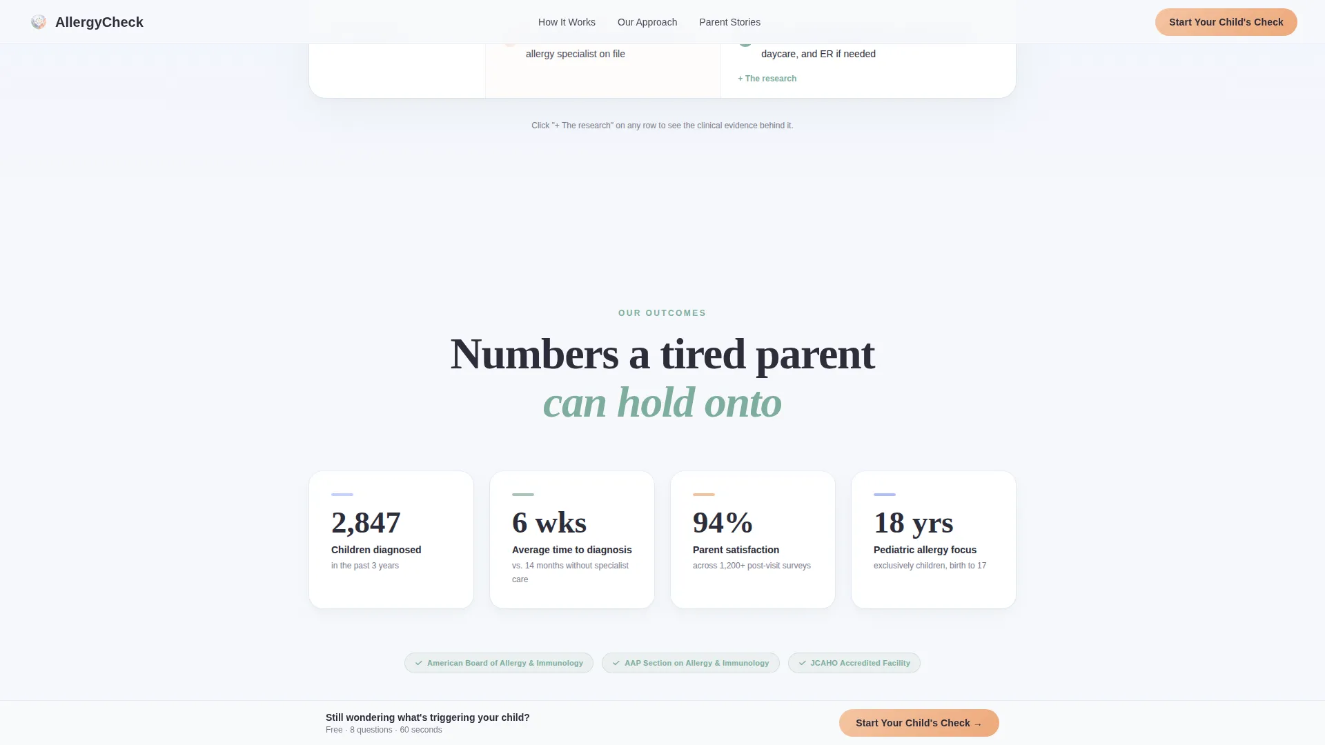 Expert Pediatric Allergist Landing Page Template