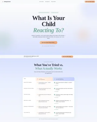 Expert Pediatric Allergist Landing Page Template