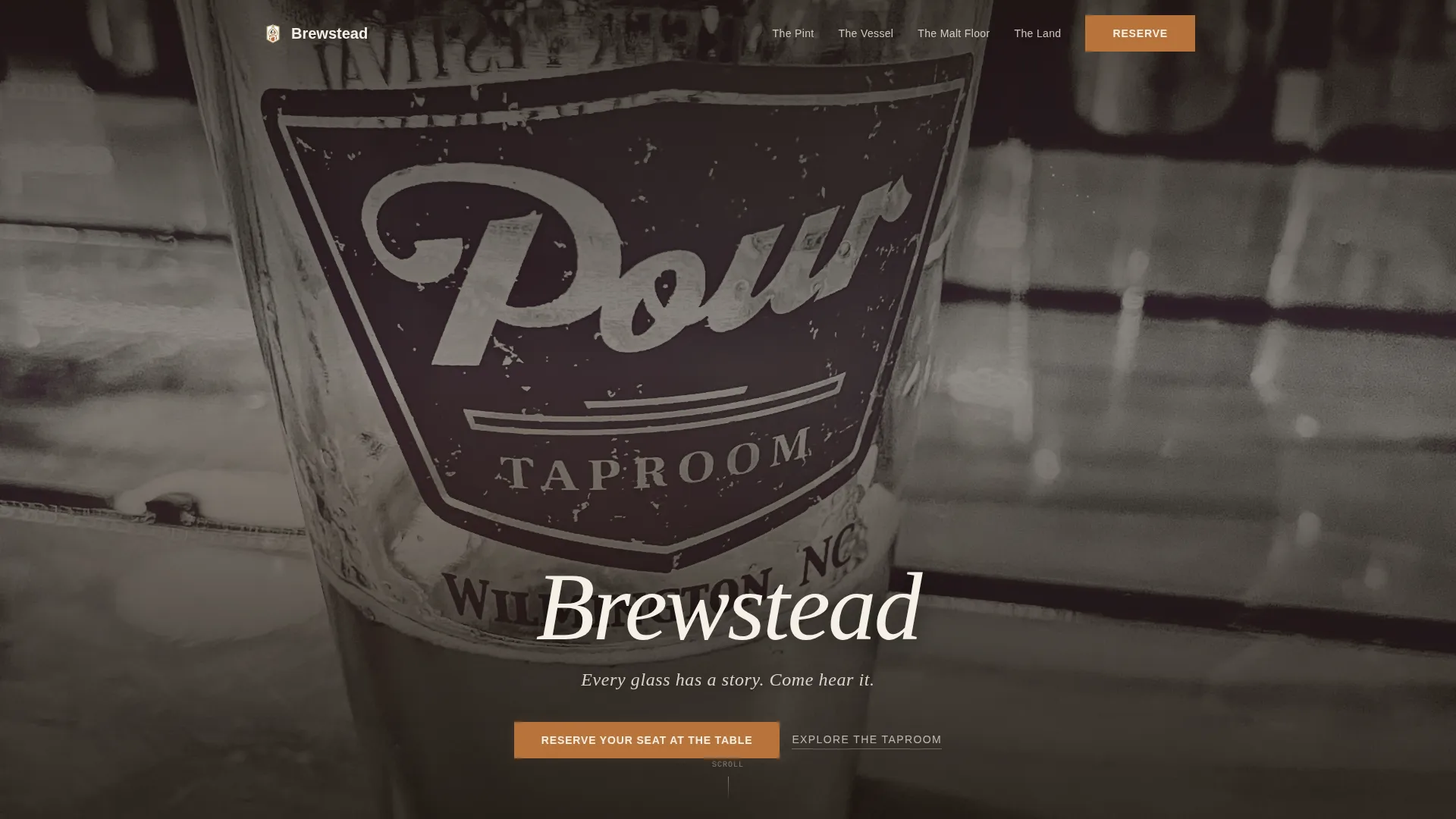 Immersive Craft Brewery Landing Page Template