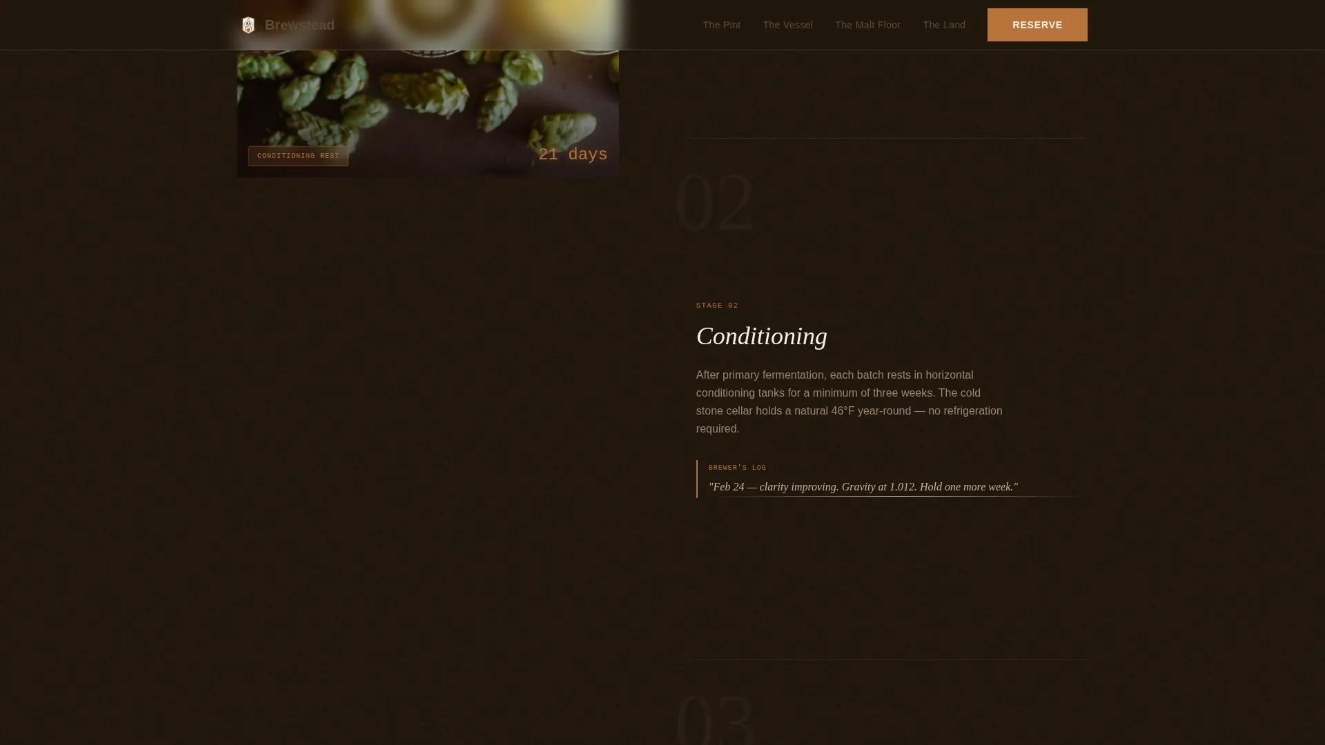 Immersive Craft Brewery Landing Page Template