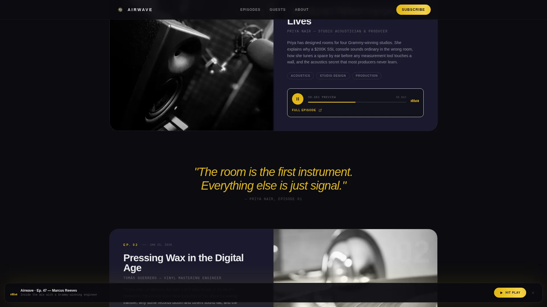 Content Creator Reviews Website Template