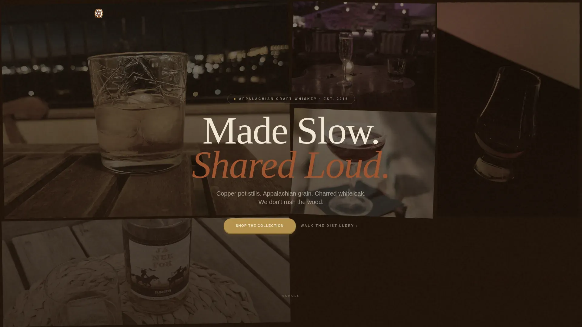 Distillery & Spirits Professional Website Template