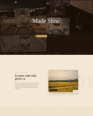 Distillery & Spirits Professional Website Template