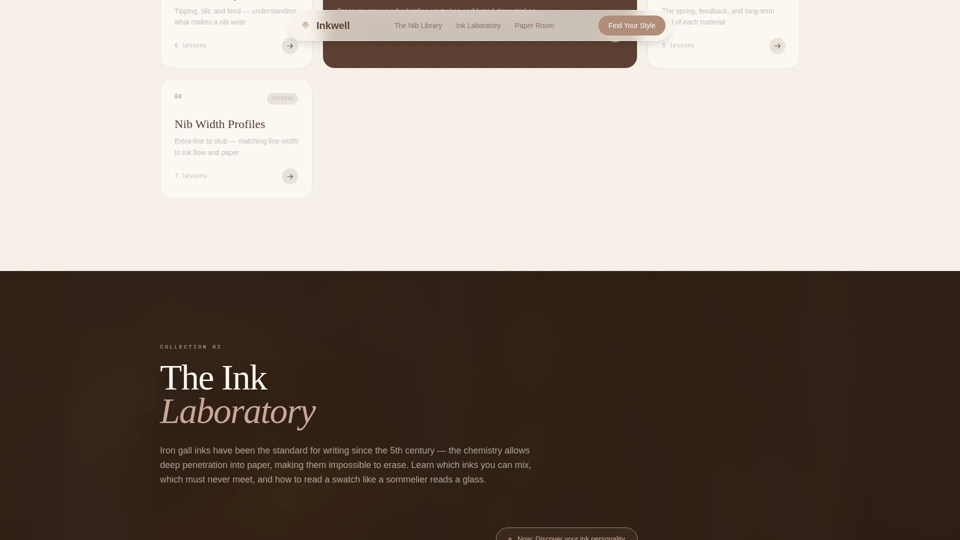 Fountain Pen & Stationery Content Blog Website Template