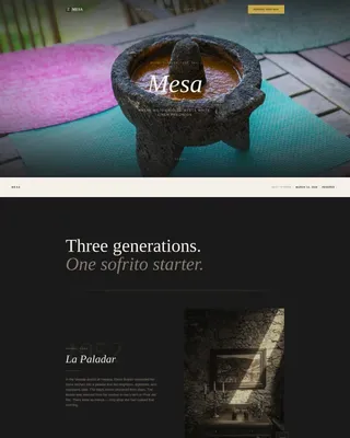 Premium Cuban Dining | Free Website Template | Rocket