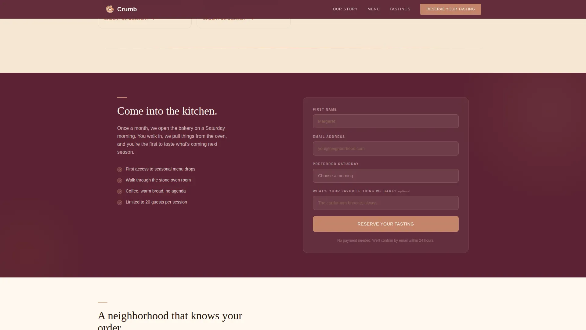 Cloud Kitchen & Delivery Professional Website Template
